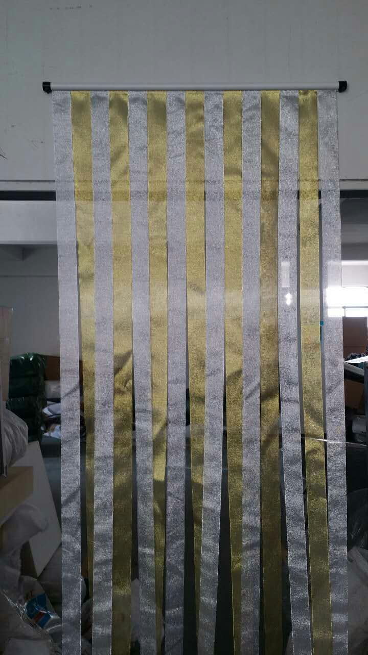 golden strip door curtains